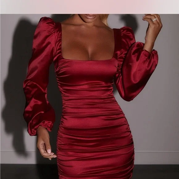 Oh Polly Mini Red Dress - Picture 2 of 8